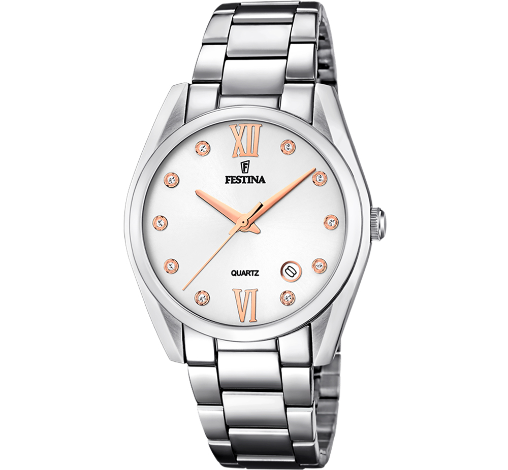 BOYFRIEND WOMENS SILVER DIAL SILVER STEEL 