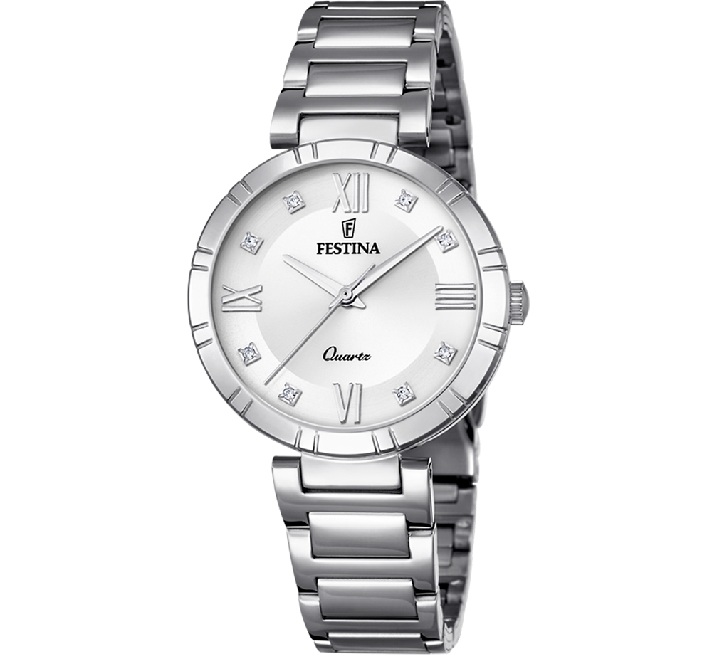 MADEMOISELLE WOMENS SILVER DIAL SILVER STEEL 