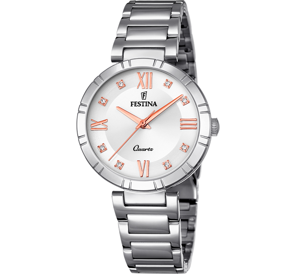 MADEMOISELLE WOMENS SILVER DIAL SILVER STEEL 