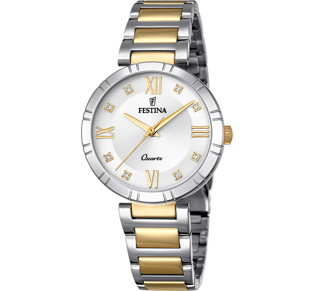 MADEMOISELLE WOMENS SILVER DIAL TWO-TONE STEEL 