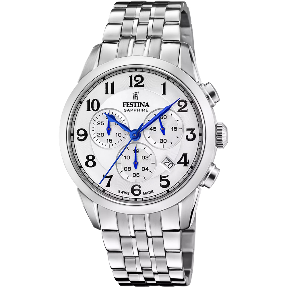CHRONO SWISS MENS SILVER DIAL STEEL 