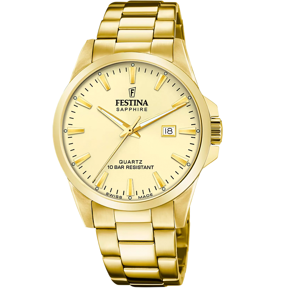 CLASSIC SWISS MENS GOLD STEEL