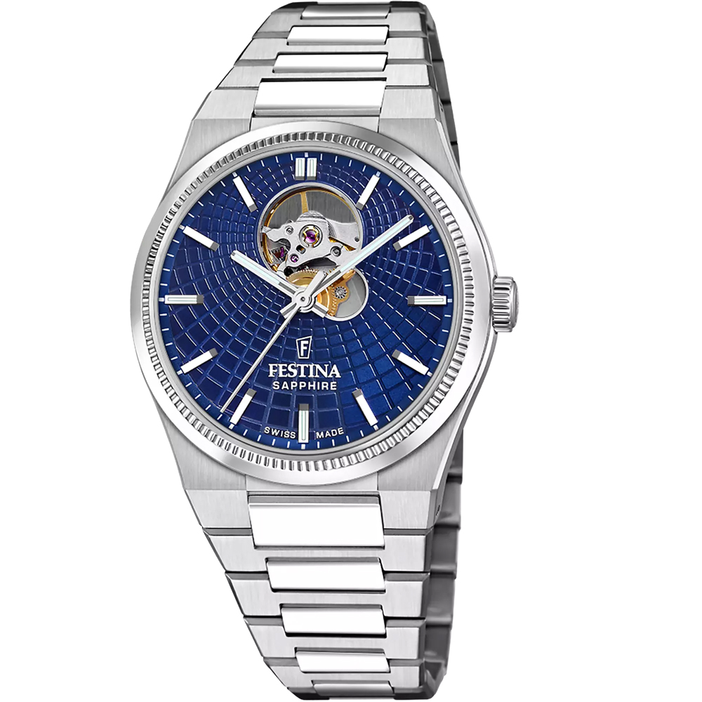 RIVE SWISS MENS SQ BLUE STEEL