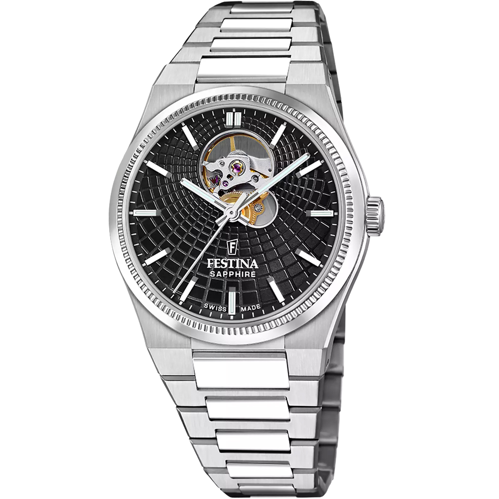 RIVE SWISS MENS SQ BLACK STEEL