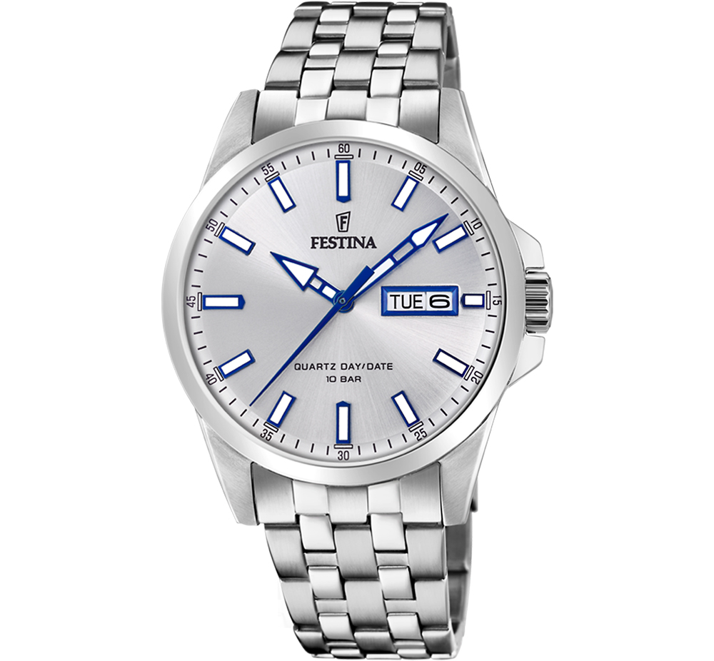 CLASSIC MENS SILVER DIAL SILVER STEEL 