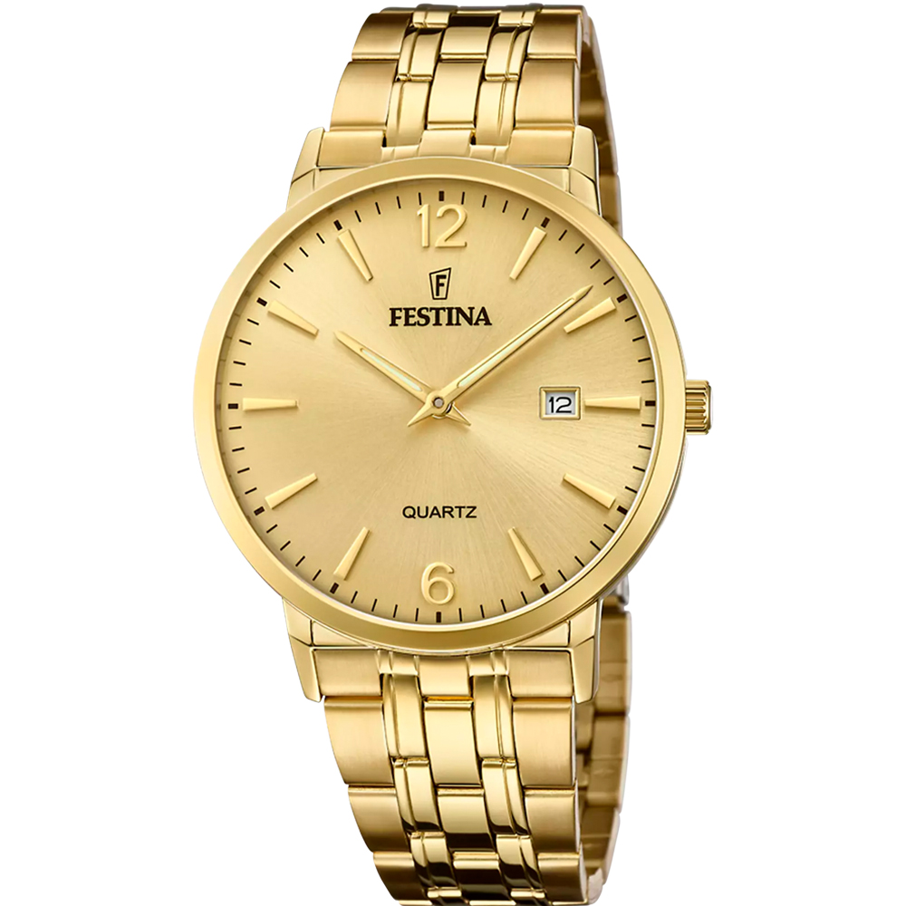 ACERO CLASICO MENS GOLD DIAL GOLD STEEL