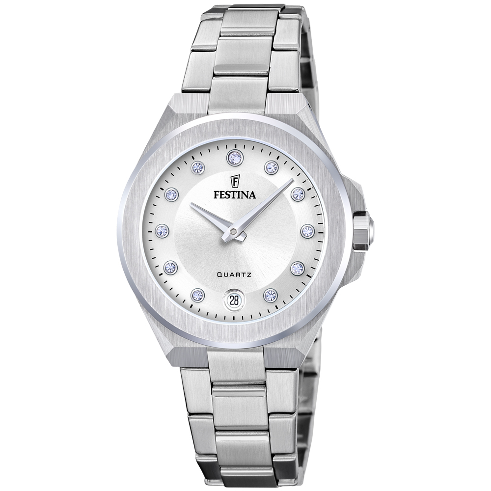 MADEMOISELLE WOMENS SILVER DIAL SILVER STEEL 