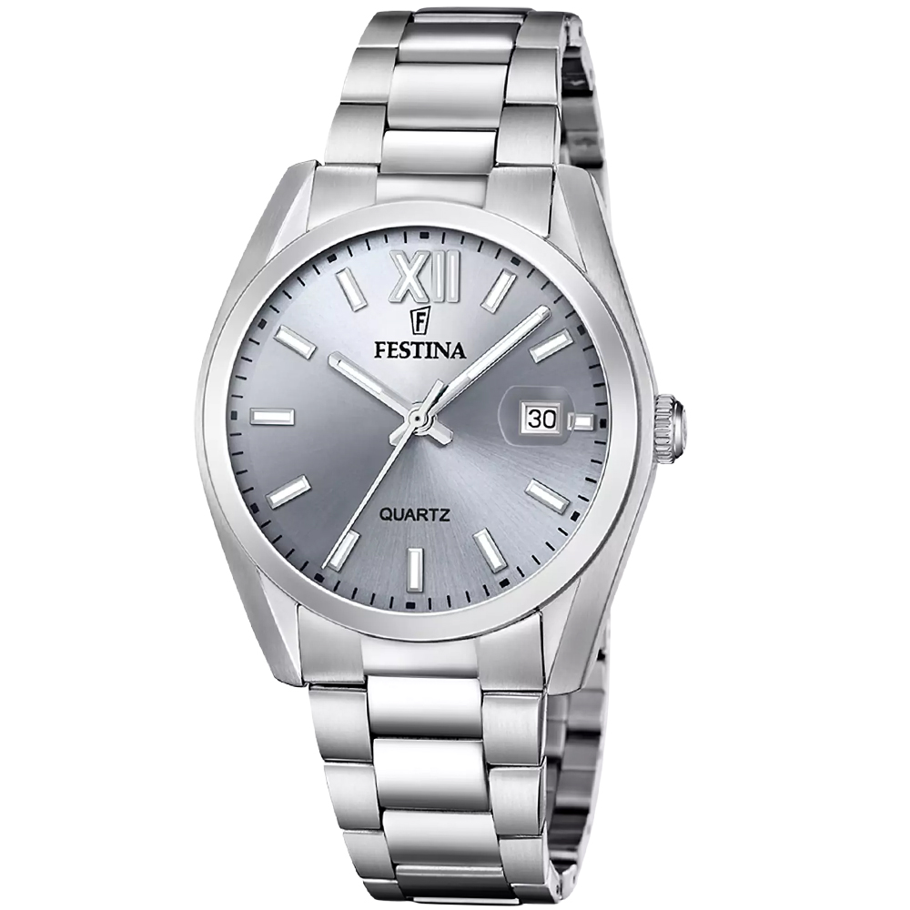 ACERO CLASICO MENS GREY DIAL SILVER STEEL 