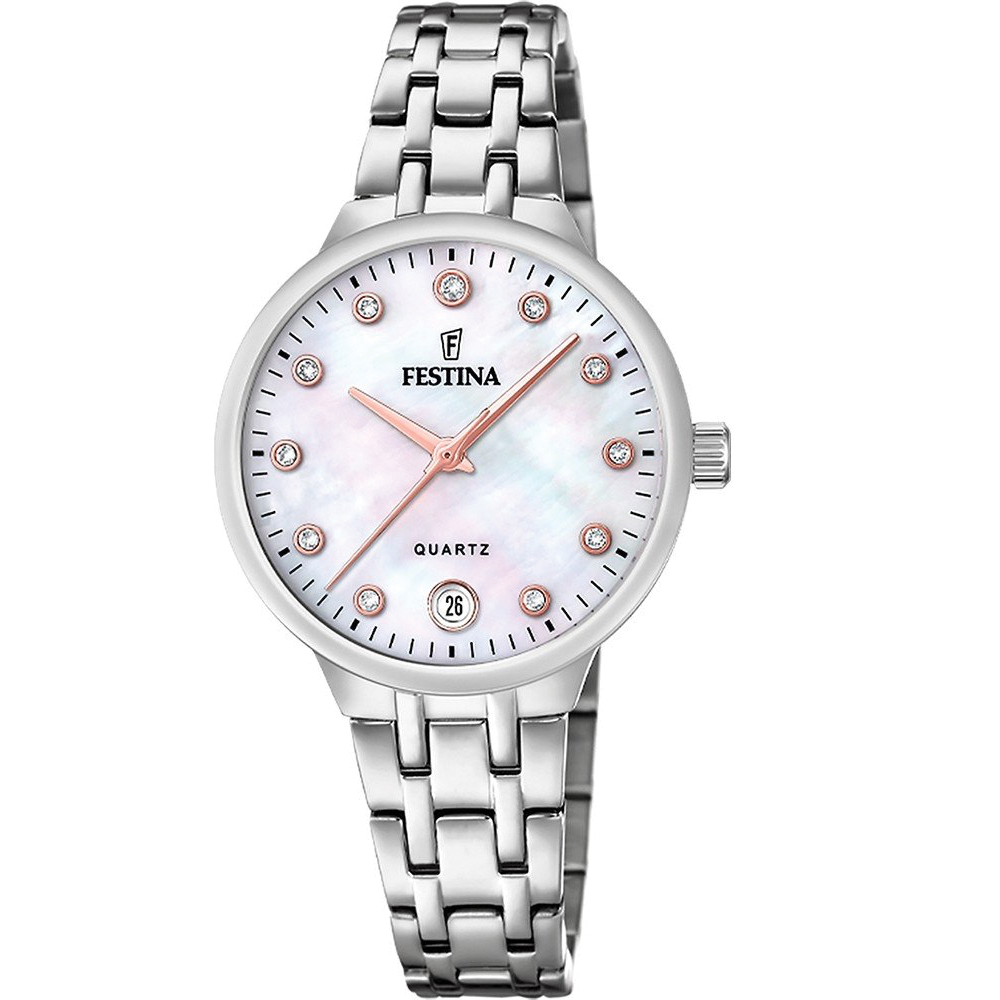 MADEMOISELLE WOMENS MOP DIAL SILVER STEEL 