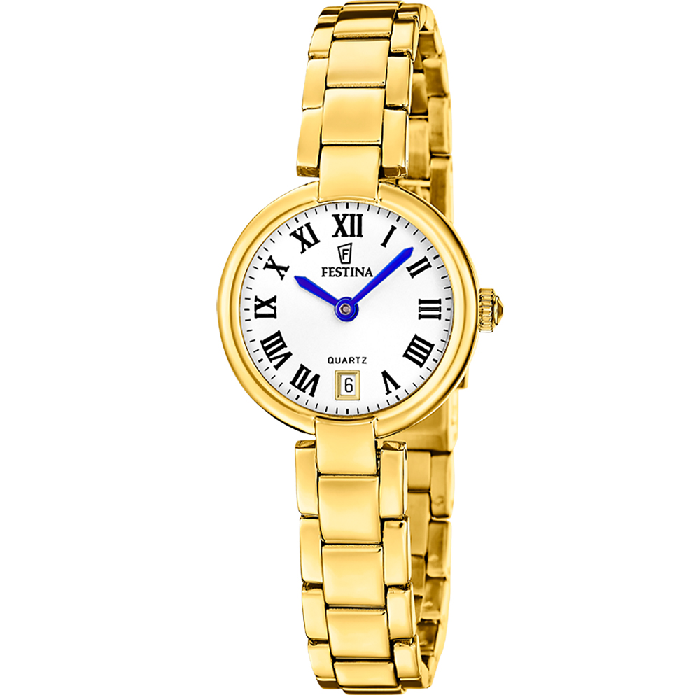 MADEMOISELLE WOMENS SILVER DIAL GOLD STEEL